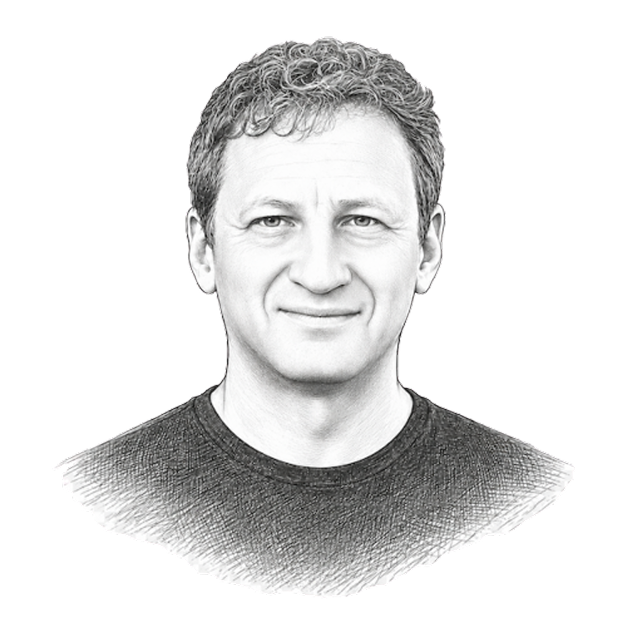 Illustrated portrait of Igor Kalennyy