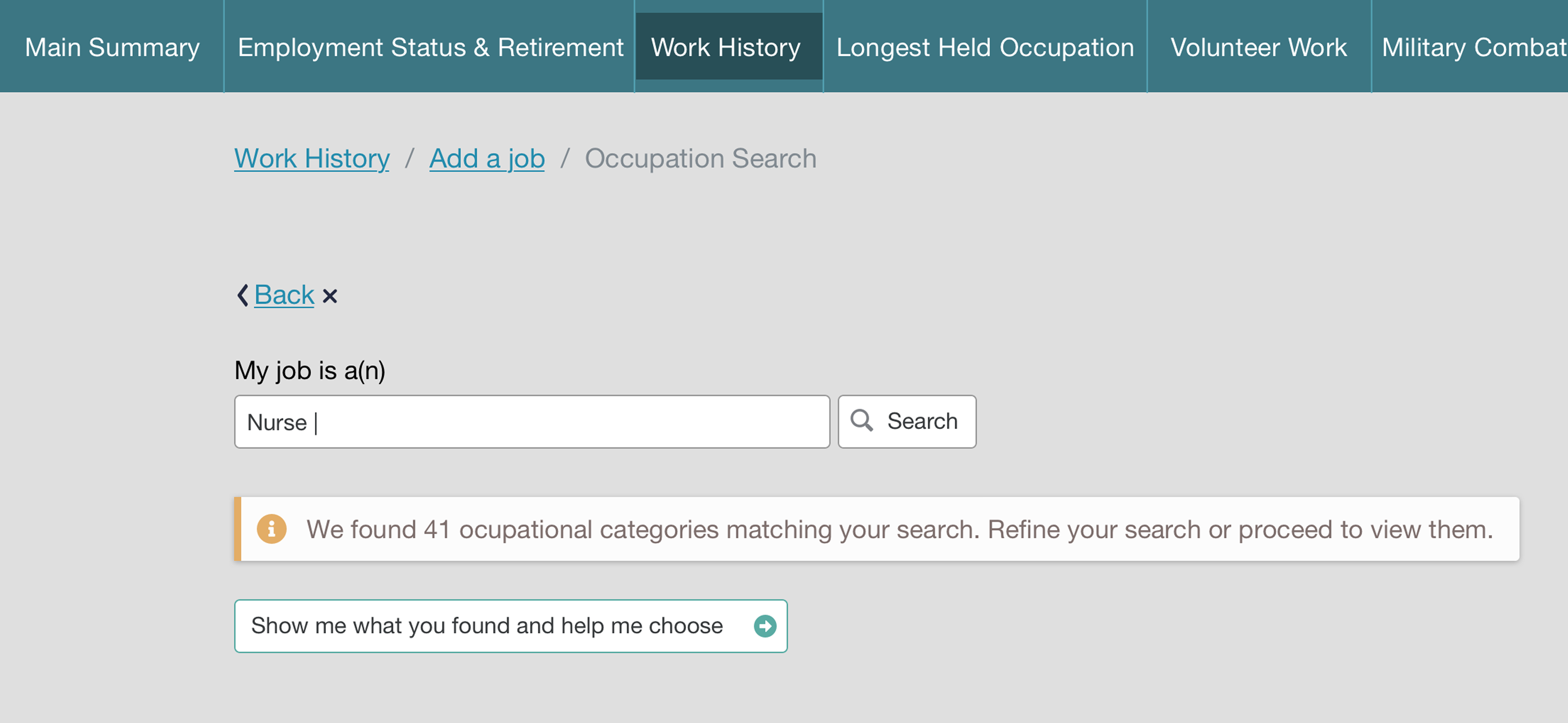 After: guided dropdown with closest matches