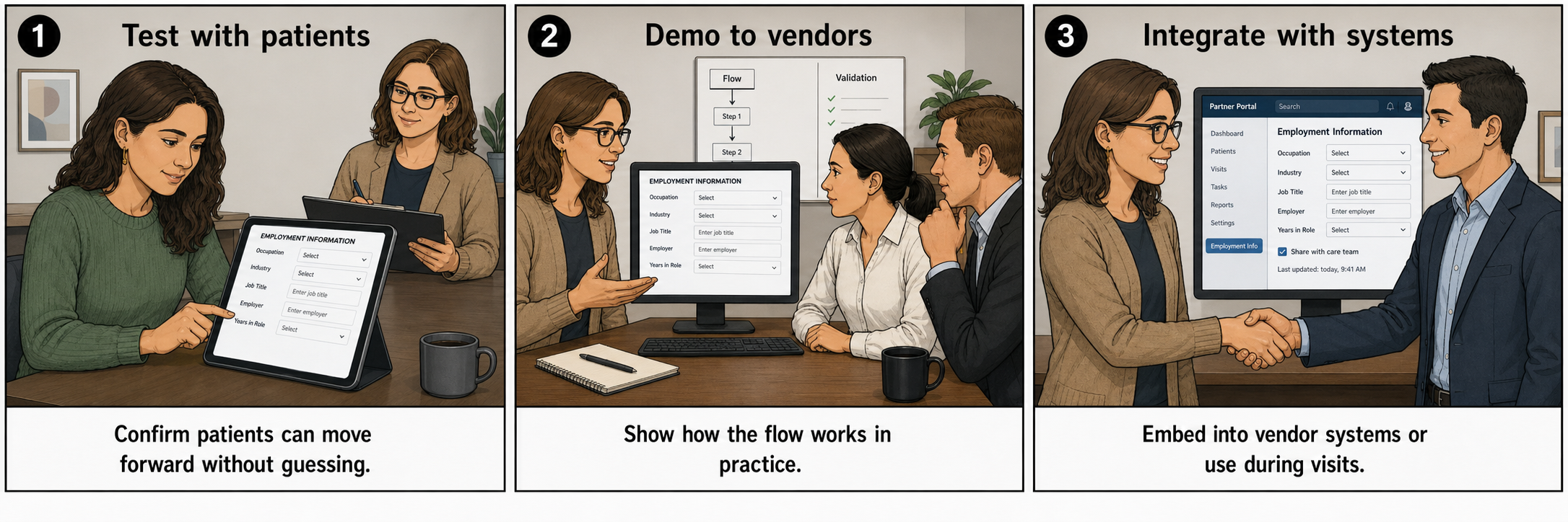 Ideal patient flow